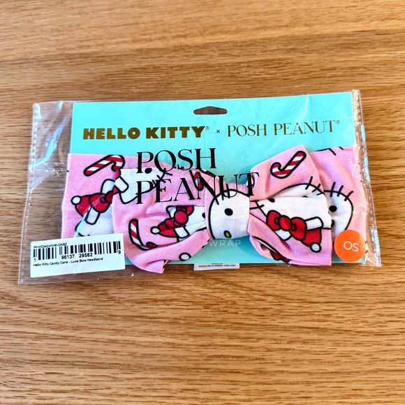 Posh Peanut x Hello Kitty Luxe Bow Headband - NEW - Picture 2 of 4